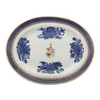 Chinese Export Armorial Platter