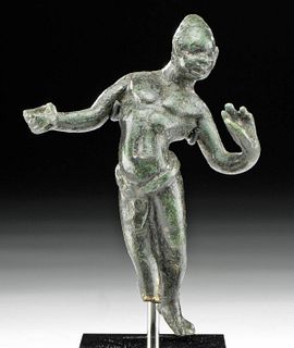 Roman Leaded Copper Male Nubian Dancer Figure