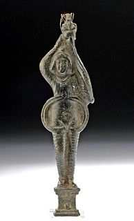 Roman Bronze Latch Depicting Attis (Consort to Cybele)
