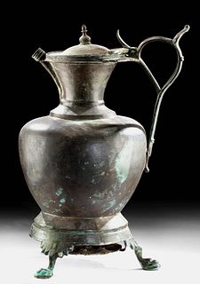 Large 18th C. Persian Bronze Cooking Vessel