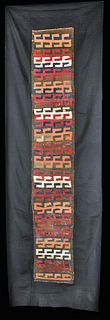 Proto Nazca Textile Turbante w/ Stylized Swastikas
