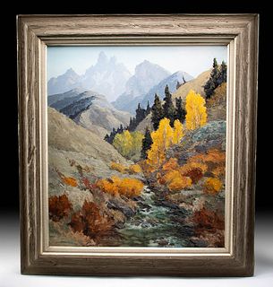 Framed Signed Bill Freeman Landscape Painting
