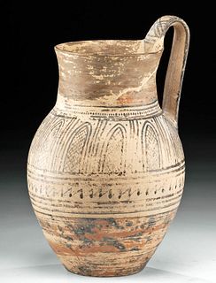 Greek Attic Geometric Pottery Pitcher