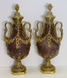Fine Quality Pair Of Bronze Mounted Caselettes.