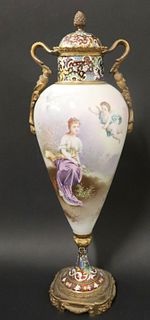 19th Century Sevres Porcelain Urn With