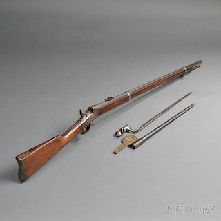 Springfield Model 1871 Rolling Block Rifle with Bayonet and Scabbard