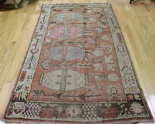 Antique And Finely Hand Woven Area Carpet