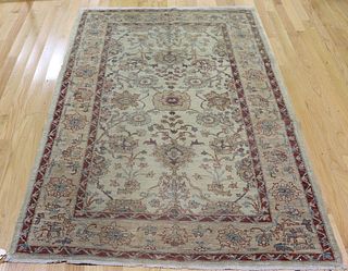 Vintage And Finely Hand Woven Sultan Area Carpet.