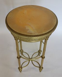 Fine Quality Gilt Mounted Table With Onyx Top.