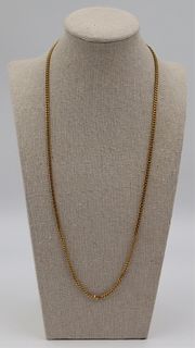 JEWELRY. Men's Signed Italian 18kt Chain Necklace.