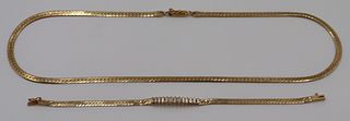 JEWELRY. 14kt Gold Herringbone Link Jewelry.
