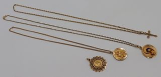 JEWELRY. 18kt and 14kt Gold Jewelry Grouping.