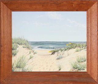 Julian Yates Oil on Canvas "Path to the Beach - Nantucket"