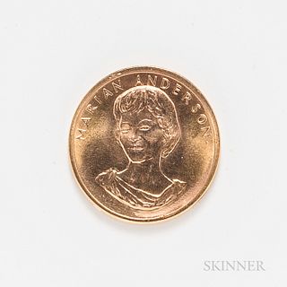 18kt Gold Marian Anderson Commemorative Coin