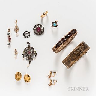 Group of Antique Costume Jewelry