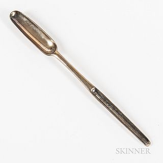 English Sterling Silver Marrow Spoon