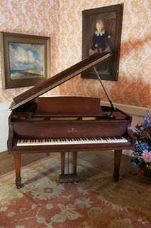 Steinway & Sons, New York Mahogany Baby Grand Piano, circa 1940