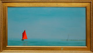 Robert Stark Jr. (1933-2014) Oil on Canvas "Off Coatue - Nantucket"