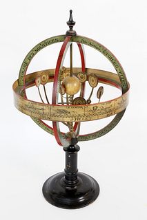 French Brass Armillary Sphere, 19th Century
