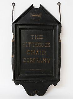 Hitchcock Chair Company Hitchcocksville, Connecticut Factory Sign