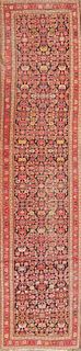 Antique Persian Hand Knotted Oriental Carpet Runner