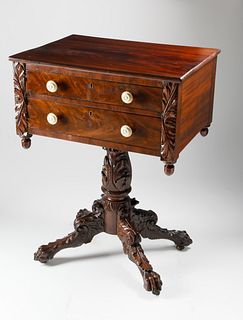 New York Federal Classical Work-Table, circa 1825