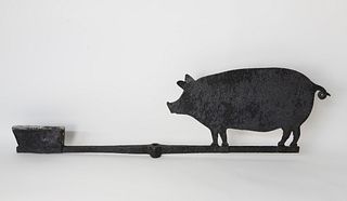 American Cast Iron Pig Weathervane, circa 1840