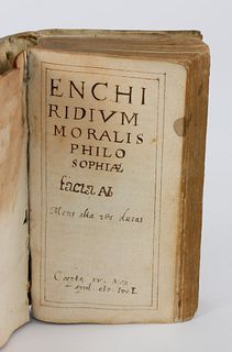 Book: "Enchiridium Moralis Philosophiae", circa 1650