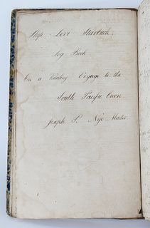 Ship Levi Starbuck Log Book On a Whaling Voyage to the South Pacific Oceon Joseph P. Nye Master 1841-1845