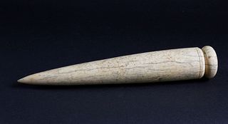 Whaleman Made Whalebone Rope Fid, circa 1850