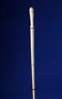 Whaler Made Whalebone Walking Stick, circa 1840