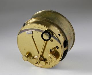 Brass Circular Pocket Sextant by Cary, London, 19th Century