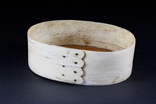 Whaleman Made Panbone and Pine Open Ditty Box, circa 1850