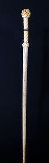 Whale Ivory And Whalebone Walking Stick, circa 1840