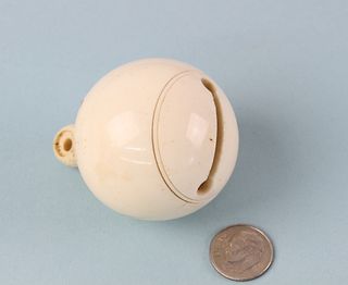 Large Whale Ivory Child's Jingle Bell, circa 1860