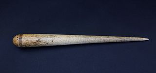Whaler Made Turned Whalebone Fid, circa 1840-1850