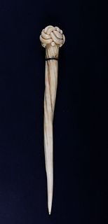 Rare Whaler Made Whale Ivory Fid, circa 1840-50