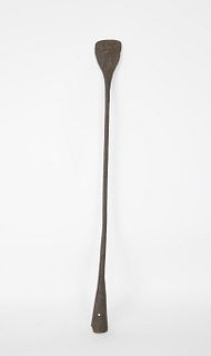 Signed Wrought Iron Blubber Spade, 19th Century