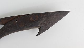 Wrought Iron Whaling Toggle Harpoon, circa 1850