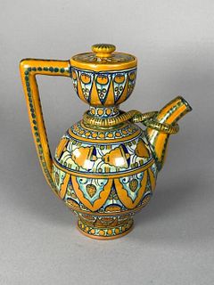 Cantagalli Lustre Glaze Teapot, Late 19th/Early 20thc.
