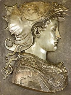 Cast Bronze Relief by L.Coutan, Paris, 19thc.