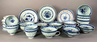 Assorted Chinese Blue and White Wares
