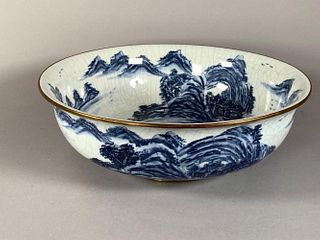 Asian Blue and White Bowl