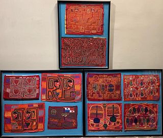 Collection of Ten Mola Textiles, Kuna People, Panama/Colombia