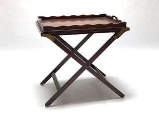 Baker Furniture Campaign Style Butler's Tray Stand