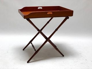 Mahogany Butler's Tray Table on Stand