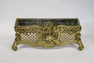 Antique Louis XV Style Gilt Wood Carved Planter.