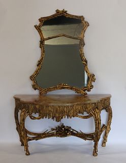 Large And Impressive Faux Branch  Mirror And