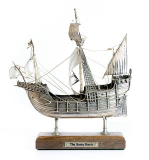 Sterling Silver Nef 'The Santa Maria' on Stand