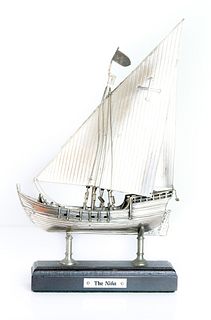 Sterling Silver Nef 'The Nina' on Stand